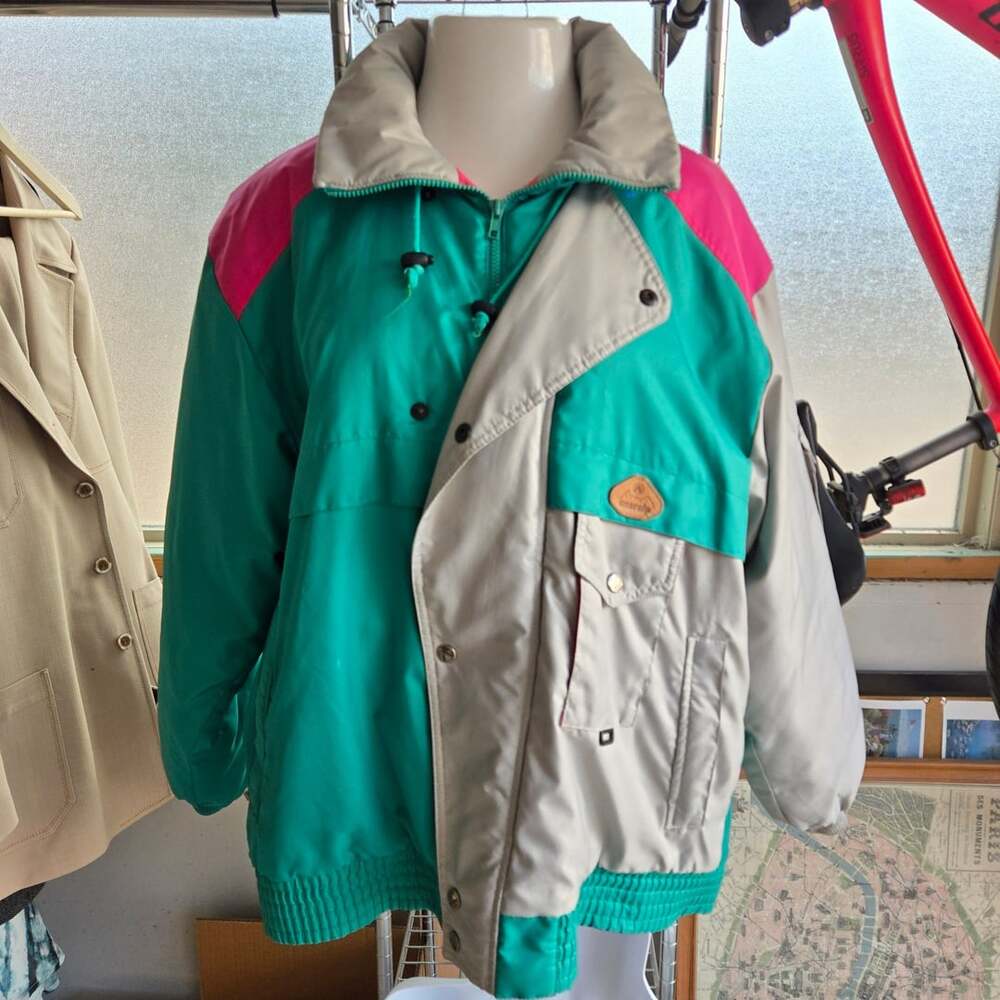 Anoralp Ski Jacket Size L Multicolor Vintage Skiwear France